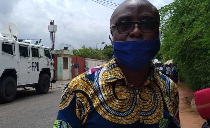 Desmond Twumasi Ntow walks out of EC office