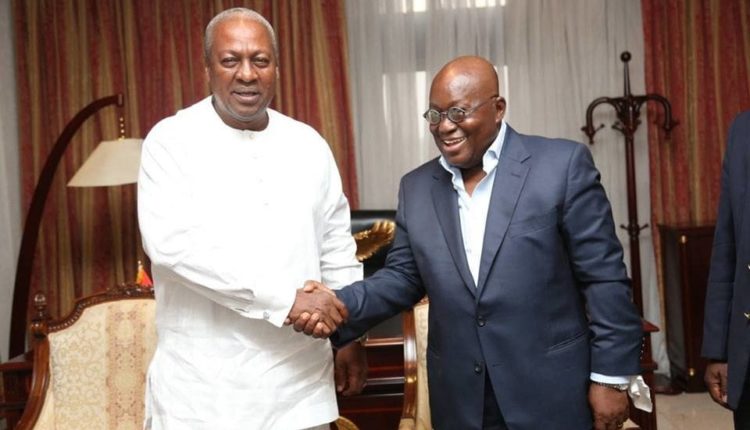 Former President Mahama and President Akufo-Addo