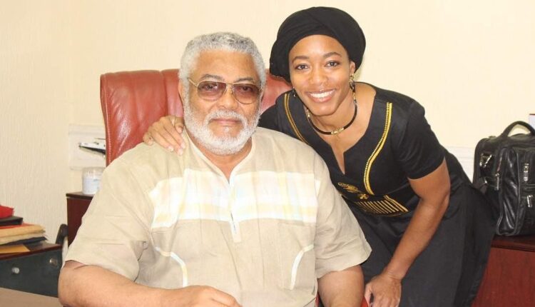 The late former President Jerry John Rawlings and Zanetor Agyeman Rawlings