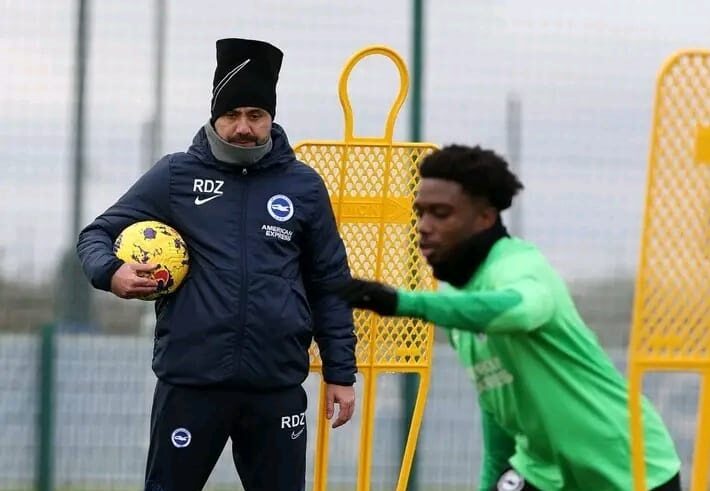 Ghana defender Tariq Lamptey resumes training at Brighton after injury recovery