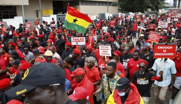 People on demonstration
