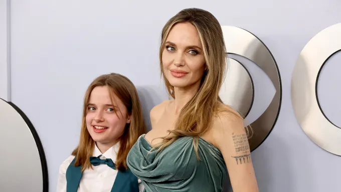 Angelina Jolie celebrates first Tony Award win with daughter Vivienne by her side