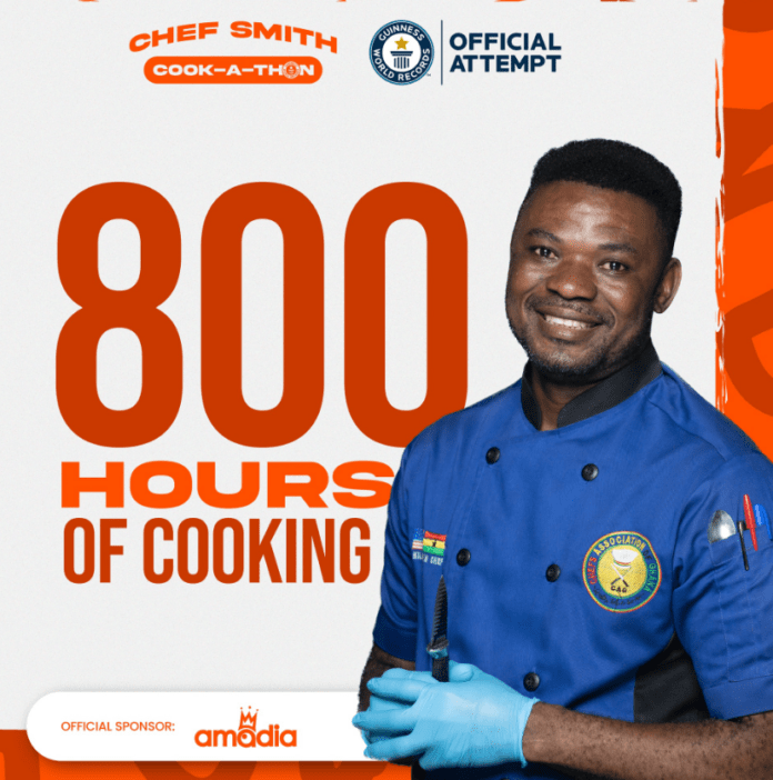 Cook-a-thon: Ghana’s Chef Smith is new Guinness World Record holder