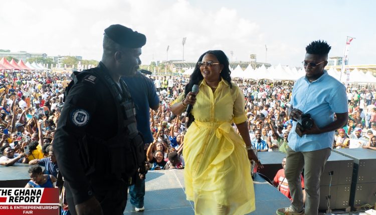 Nana Ama McBrown at The Ghana Report Jobs and Entrepreneurship Fair