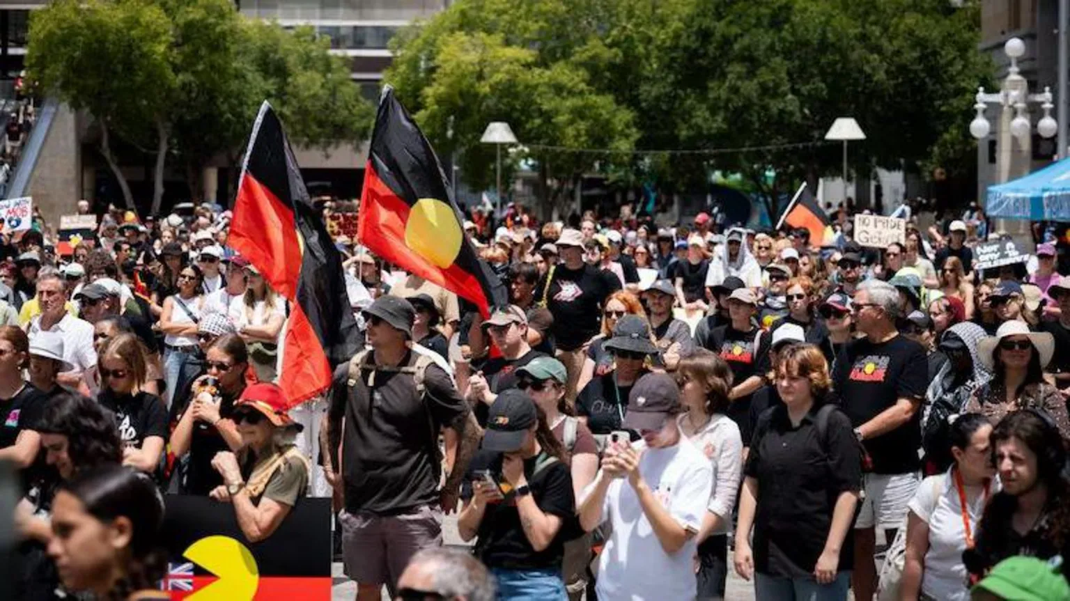Man charged with terrorism over attack targeting Aboriginal Australians at protest