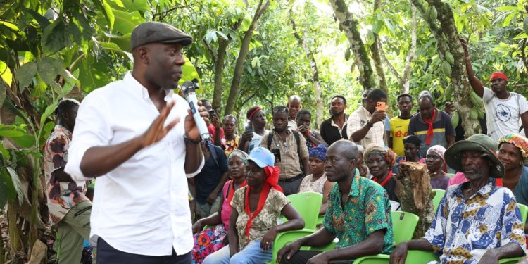 Oppong Nkrumah Dialogue with Cocoa Farmers