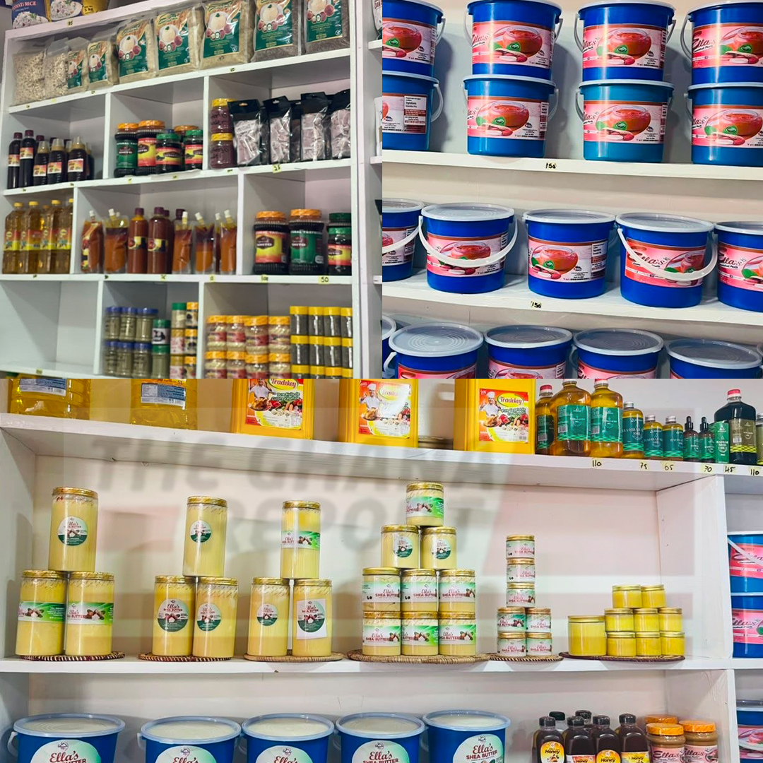 Some of Ella's Food Services products in shelves